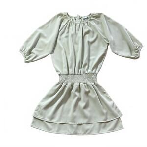 NWT Girls Mint Dress with Smocked Waist